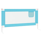 Toddler Safety Bed Rail Blue 160x25 cm Fabric - 45-Degree Angle