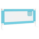 Toddler Safety Bed Rail Blue 190x25 cm Fabric - 45-Degree Angle