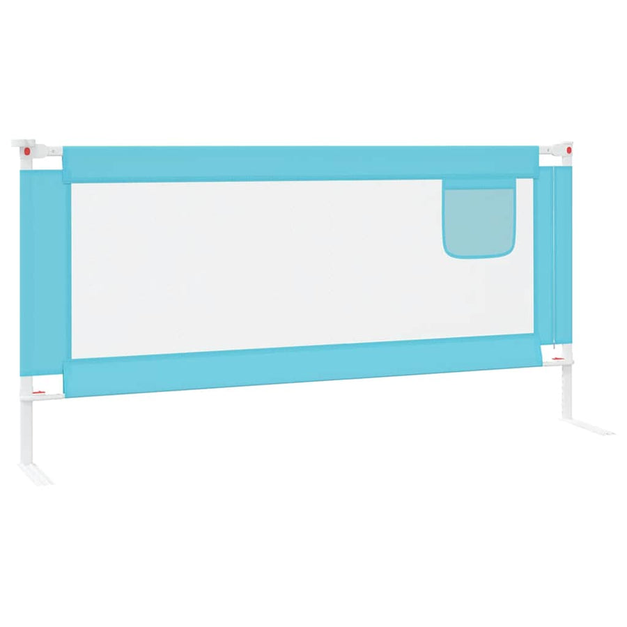 Toddler Safety Bed Rail Blue 190x25 cm Fabric