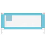 Toddler Safety Bed Rail Blue 200x25 cm Fabric