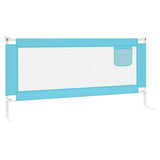 Toddler Safety Bed Rail Blue 200x25 cm Fabric - 45-Degree Angle