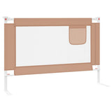 Toddler Safety Bed Rail Taupe 100x25 cm Fabric