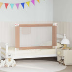 Toddler Safety Bed Rail Taupe 120x25 cm Fabric