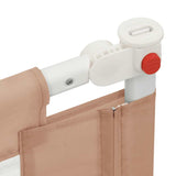 Toddler Safety Bed Rail Taupe 180x25 cm Fabric - Close-Up Angle