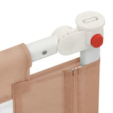 Toddler Safety Bed Rail Taupe 200x25 cm Fabric - Close-Up Angle