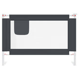 Toddler Safety Bed Rail Dark Grey 100x25 cm Fabric