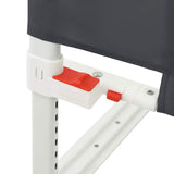 Toddler Safety Bed Rail Dark Grey 140x25 cm Fabric