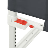 Toddler Safety Bed Rail Dark Grey 160x25 cm Fabric - Low Angle