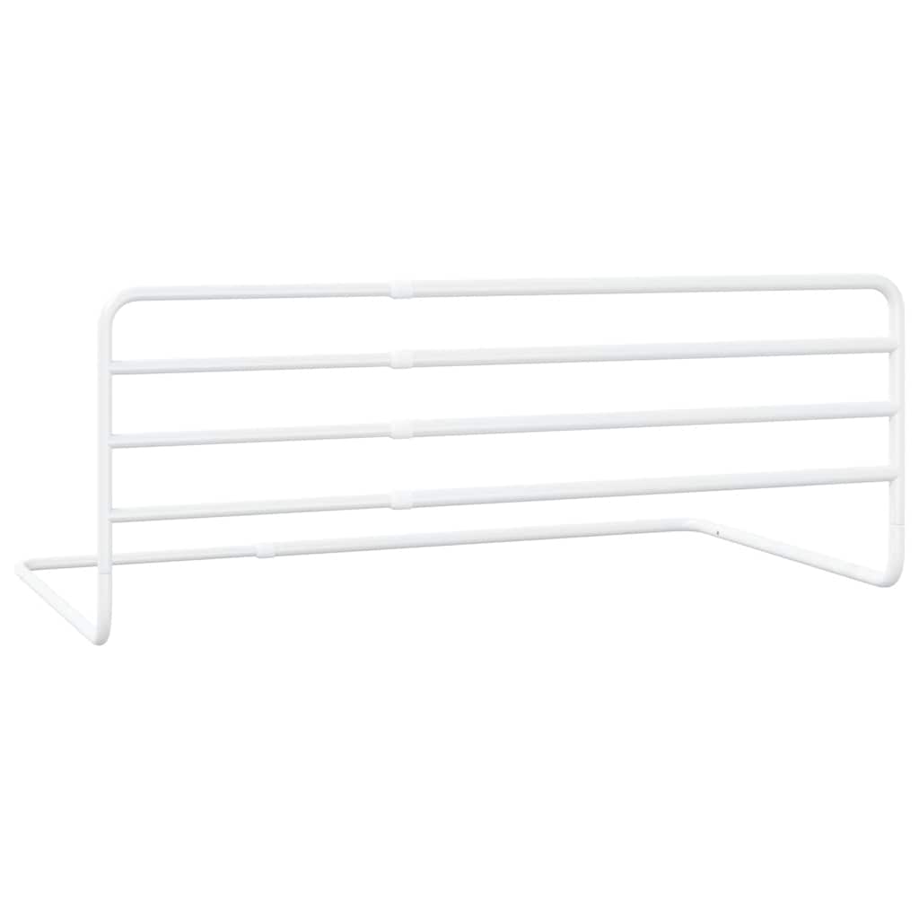 Toddler Safety Bed Rail White (76-137)x55 cm Iron