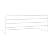 Toddler Safety Bed Rail White (76-137)x55 cm Iron - 45-Degree Angle