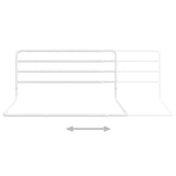 Toddler Safety Bed Rail White (76-137)x55 cm Iron - Rear View