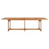 Garden Dining Table 280x90x75 cm Solid Wood Acacia - Front View