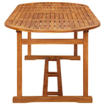 Garden Dining Table 220x90x75 cm Solid Wood Acacia