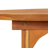 Garden Dining Table 220x90x75 cm Solid Wood Acacia - 45-Degree Angle