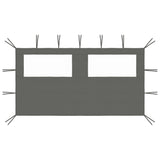 Gazebo Sidewall with Windows 4x2 m Anthracite