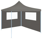 Gazebo Sidewall with Windows 4x2 m Anthracite - Front View