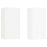 TV Cabinets 2 pcs White 30.5x30x60 cm Engineered Wood