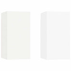 TV Cabinets 2 pcs White 30.5x30x60 cm Engineered Wood