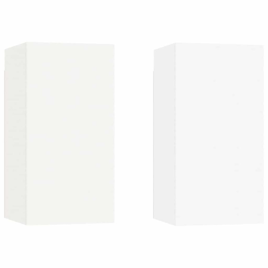 TV Cabinets 2 pcs White 30.5x30x60 cm Engineered Wood