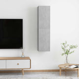 2 Piece TV Cabinet Set Concrete Grey 30,5x30x60 cm Engineered Wood