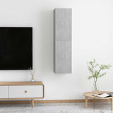 TV Cabinets 2 pcs Concrete Grey 30.5x30x60 cm Engineered Wood - Rear View