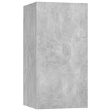 2 Piece TV Cabinet Set Concrete Grey 30,5x30x60 cm Engineered Wood