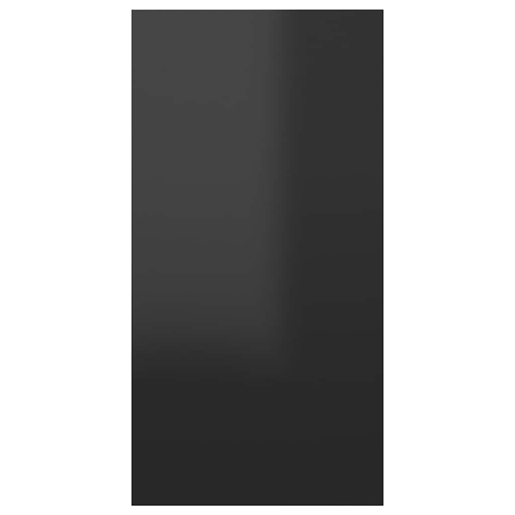 TV Cabinet High Gloss Black 30.5x30x60 cm Engineered Wood
