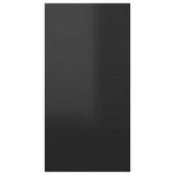 TV Cabinet High Gloss Black 30.5x30x60 cm Engineered Wood - Low Angle