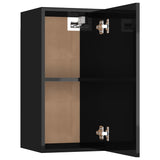 TV Cabinet High Gloss Black 30.5x30x60 cm Engineered Wood - Extra Image