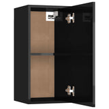 TV Cabinets 2 pcs High Gloss Black 30.5x30x60 cm Engineered Wood - Extra Image