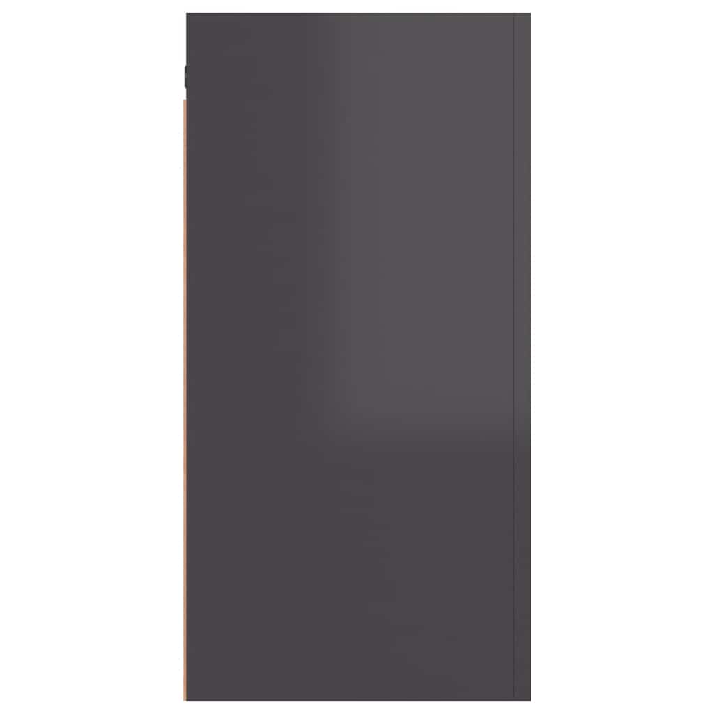 TV Cabinets 2 pcs High Gloss Grey 30.5x30x60 cm Engineered Wood