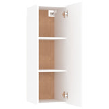 TV Cabinets 2 pcs White 30.5x30x90 cm Engineered Wood - Rear View