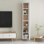 TV Cabinets 2 pcs White 30.5x30x90 cm Engineered Wood