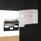 TV Cabinets 2 pcs Black 30.5x30x90 cm Engineered Wood - Low Angle