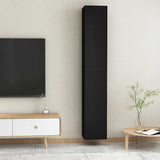 TV Cabinets 2 pcs Black 30.5x30x90 cm Engineered Wood - Extra Image