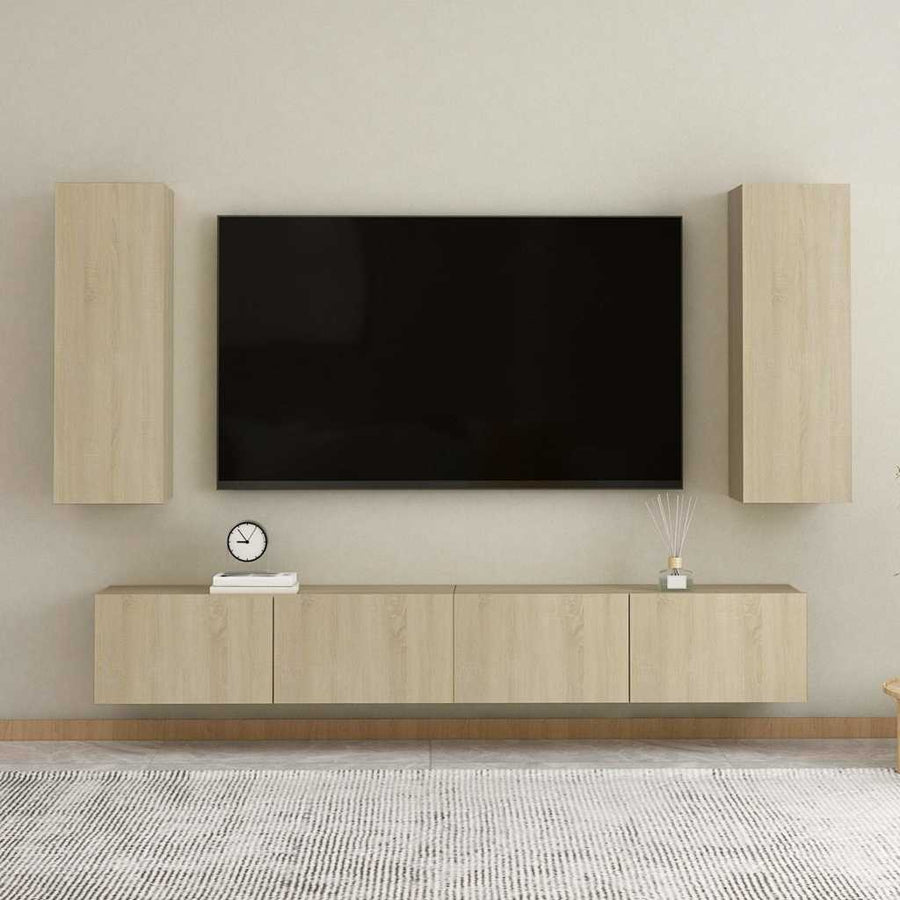 TV Cabinet Sonoma Oak 30.5x30x90 cm Engineered Wood
