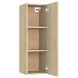 TV Cabinets 2 pcs Sonoma Oak 30.5x30x90 cm Engineered Wood - Rear View