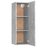 TV Cabinet Concrete Grey 30.5x30x90 cm Engineered Wood - 45-Degree Angle