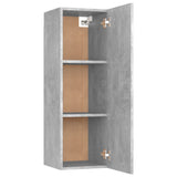 TV Cabinets 2 pcs Concrete Grey 30.5x30x90 cm Engineered Wood - Rear View