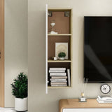 TV Cabinet White and Sonoma Oak 30.5x30x90 cm Engineered Wood - Extra Image