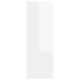 TV Cabinets 2 pcs High Gloss White 30.5x30x90 cm Engineered Wood