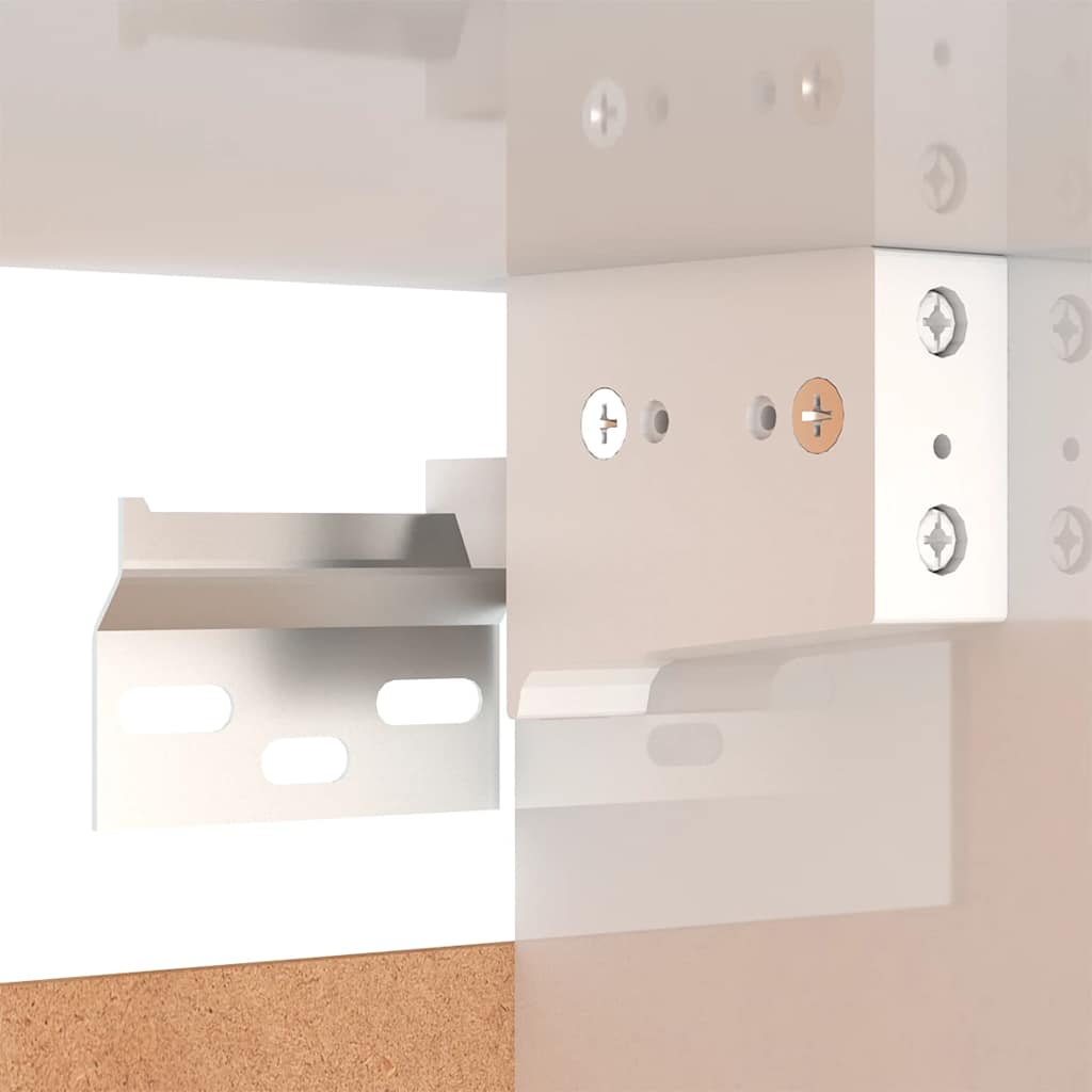TV Cabinets 2 pcs High Gloss White 30.5x30x90 cm Engineered Wood