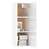 TV Cabinets 2 pcs High Gloss White 30.5x30x90 cm Engineered Wood - Extra Image