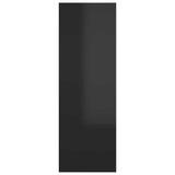 TV Cabinets 2 pcs High Gloss Black 30.5x30x90 cm Engineered Wood