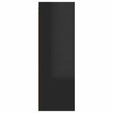 TV Cabinets 2 pcs High Gloss Black 30.5x30x90 cm Engineered Wood - 45-Degree Angle