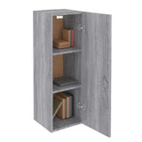TV Cabinets 2 pcs High Gloss Black 30.5x30x90 cm Engineered Wood