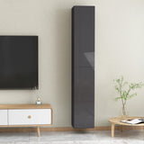 TV Cabinets 2 pcs High Gloss Grey 30.5x30x90 cm Engineered Wood - Extra Image