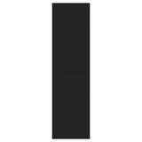 TV Cabinet Black 30.5x30x110 cm Engineered Wood - Side View