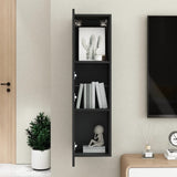 TV Cabinet Black 30.5x30x110 cm Engineered Wood - Extra Image