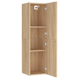 TV Cabinet Sonoma Oak 30.5x30x110 cm Engineered Wood - 45-Degree Angle